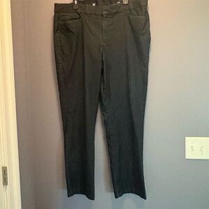 JM Collection Women's Plus Size 18W Blue Straight Leg Dress Pants